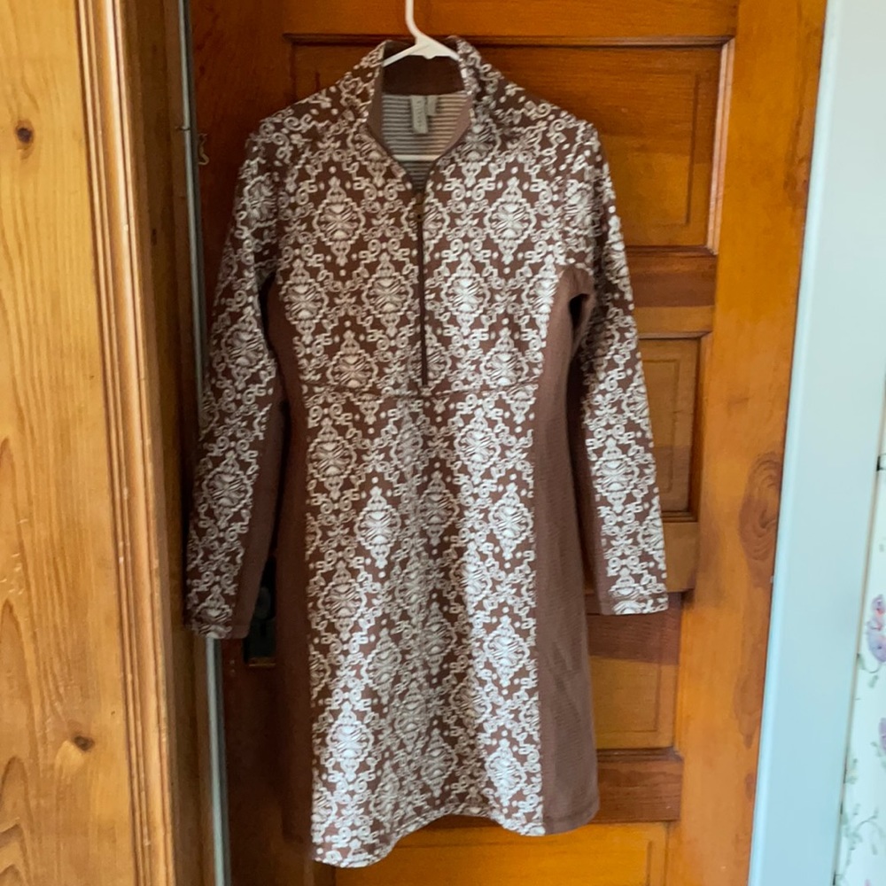 Color Block Brocade Dress